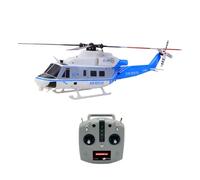 ExploTex GOOSKY E2 UH-1Y 2,4 GHz Helicóptero RC de 6 Canales Dual sin escobillas con Lidar GPS (versión RTF/modo 1 modo 2 conmutable/azul-blanco), admite funciones flotantes y conexión inteligente