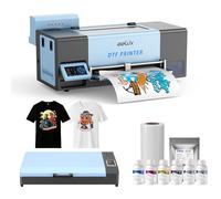 EXPLUX Impresora A3 Pro Max XP600 DTF, 2 veces más rápida que L1800/L805, pantalla táctil plegable de 5 pulgadas, sistema antiobstrucción, para camisetas, sombreros, bolsas y más, suministro de tinta