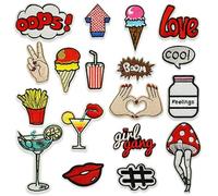 Expo International 19 parches bordados para planchar The Big Milly, varios colores