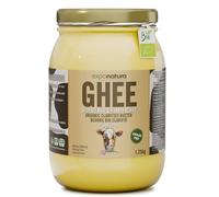 Exponatura Ghee orgánico - Mantequilla clarificada según la antigua receta ayurvédica - solo de la leche de vacas de pasto - sin lactosa, extremadamente digerible (1250 g)