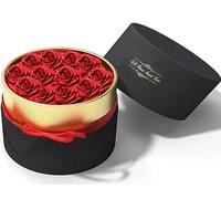 Exporee 12 Piezas Rosa Eterna Hecha a Mano Rosa Preservada Caja Regalo Rosas Nunca Marchitas Flor Eterna para el Amante Regalo para Ella en el día San Valentín día Madre Cumpleaños o Navidad
