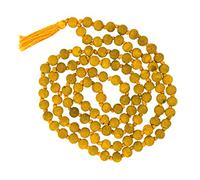 EXPORT STORE 108+1 cuentas de cúrcuma mala para Pooja, calidad AAA, Haldi Mala, No es una piedra preciosa