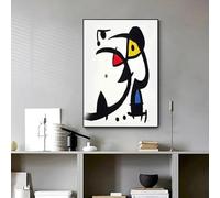 Exposición abstracta vintage de Joan Miró, arte mural, póster impreso en lienzo HD, pintura decorativa para el hogar, la sala de estar y la habitación de los niños (30 x 45 cm/sin marco)