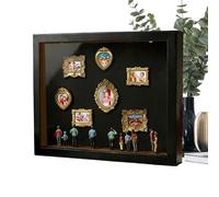 Exposición de Mini Museo,Silueta De Madera Artística con Luz | Marco de Fotos de de Madera para DIY,para Hogar Dormitorio Apartamento Oficina Hotel Detalles para De Cumpleaños Familia Adultos