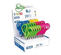 Expositor 20 tijeras escolares para zurdos