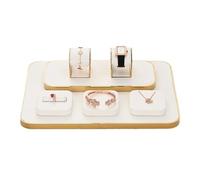 Expositor 7 Pieces Jewelry Display Stand Light Luxury Ring Bracelet Watch Necklace Counter Props Organizador de joyas