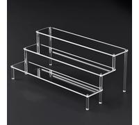 Expositor acrílico con 25 capas para exhibir joyas y magdalenas, elegante estante de almacenamiento (3 capas de 40 cm)