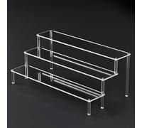 Expositor acrílico con 25 capas para exhibir joyas y magdalenas, elegante estante de almacenamiento (3 capas de 50 cm)