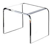 Expositor acrílico para mesa de té pequeña, taburete de baño grueso moderno con diseño ligero de lujo, ideal para ventana de bahía o armario multifuncional, taburete elevador, zócalo de zapatos
