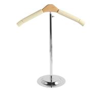 Expositor ajustable para camisetas - Soporte de acero inoxidable, camisa de base | Soporte organizador de ropa antideslizante a base de madera, para presentación de ropa de Les jours,