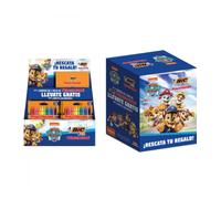 Expositor Bic Paw Patrol de Lápices de Cera y Cuadernos/ 24 Packs de 12 Unidades de Ceras/ 24 Cuadernos/ Surtido de Colores