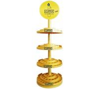Expositor CLIPPER para Mecheros Giratorio (192 plazas, 4 pisos) - Estantería para Coleccionar, Exhibir Mecheros y Encendedores - Lighter Stand
