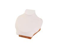 Expositor Collares Marco de exhibición de collar, modelo de retrato, colgante de cuello, marco de joyería, marco de exhibición de modelo de cuello, joyería, collar, accesorios de fotos.(White)