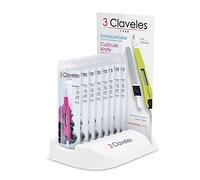 EXPOSITOR CORTACUTICULAS - LIMA INOX 12.5 cm. 24 u. 3C