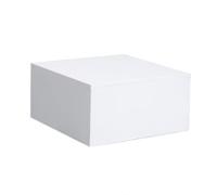 Expositor cuadrado de boda, 50 x 50 x 40 cm, base blanca para escaparate, perfecto para coleccionables, figuras, zapatos, boutique, decoración, presentación elegante