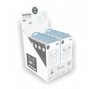 Expositor de Auriculares Tech One Tech earTECH TEC1203/ con Micrófono/ Lightning/ Incluye 10 Auriculares Blancos