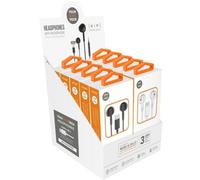 Expositor de Auriculares Tech One Tech EarTECH TEC1303/ con Micrófono/ USB Tipo-C/ Incluye 5 Auriculares Blancos y 5 Auriculares Negros