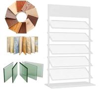 Expositor de azulejos independiente para losas de porcelana y mármol, ideal para mostrar muestras en centros comerciales y almacenes