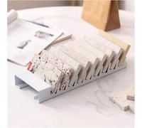 Expositor De Baldosas Cerámicas Countertop Marble Tile Sample Display Racks,Ceramic Storage Organizer Para Mesa Mostrador De Venta Al Por Menor De Oficina,Small Sample Shelf Con 9 Ranura White