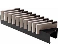 Expositor De Baldosas Cerámicas Countertop Marble Tile Sample Display Racks,Portable Ceramic Storage Organizer Para Shopping Malls/Trayectory, Small Sample Place Cabinet Door Plate Rack Black