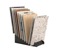 Expositor de baldosas de Madera para Suelos, portamuestras de cerámica Compacto, versátil para Materiales de construcción y exhibición de muestras (52,2 x 19,4 x 27,6 cm)