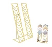 Expositor de baldosas metálicas para tiendas minoristas, de pie, de madera, vidrio o piedra, para salas de exposiciones, stands de vendedores y tiendas minoristas(Gold,85*50CM/33.5*19.7in)