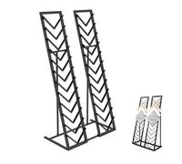 Expositor de baldosas metálicas para tiendas minoristas, de pie, de madera, vidrio o piedra, para salas de exposiciones, stands de vendedores y tiendas minoristas(Nero,105*50CM/41.3*19.7in)
