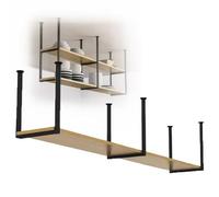 Expositor de Botellas de Vino, Plantas, Libros y Platos for Armario, Estante de Techo for Restaurante, Cocina y Bar, fácil de Instalar - 120 cm(180cm)