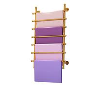 Expositor de Bufandas de Pared de 7 Capas, Multifuncional, para pañuelos de Seda, Papel de Regalo, Cintas y Telas. Ideal para Tiendas minoristas y de Ropa. Acabado de Acero Inoxidable.