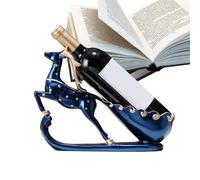 Expositor de cerdo - Soporte para botellas hecho a mano, estantería de resina para vino de Navidad | Estantería decorativa vintage para mesa festiva sobre mostrador - Adorno de vacaciones para el