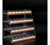 Expositor de cigarrillos acrílico: soporte de pared o mesa de 5 niveles para mercados, bares y tiendas minoristas, 44,5 x 29 x 61,5 cm