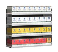 Expositor De Cigarrillos - Vitrina, Soporte Para Automático, Almacenamiento Multifuncional Acrílico Transparente, Pared Para Restaurante(73.5x28.4x98cm)