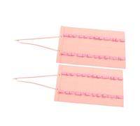 Expositor de Cinturones de Karate Plegable para 12 Cinturones, 2 Piezas | Fieltro No Tejido Rosa, Acceso Rápido y Estructura Colapsable, para Práctica y Viaje