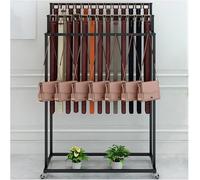 Expositor de Cinturones Independiente con Ganchos de Metal para Hombres y Mujeres, Percha y Organizador de Cinturones para guardarropas, Corbatas, chales y Carteras. Ideal para Tiendas Minor~/