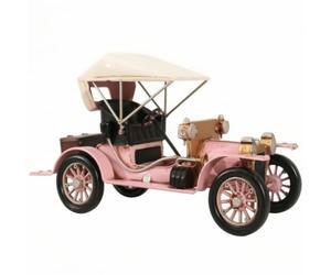 Expositor de Coche Clásico Retro Auto Antiguo Miniatura Maqueta Adorno de Metal con Parrilla Techo Tipo Toldo y Acabado Nostálgico Adecuado para Estantería Escritorio Entrada Salón Bar , color to 4