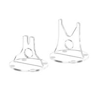 Expositor De Cuchillos - Soporte Para Estante 2 Piezas Base Antideslizante - Soporte De Acrílico Transparente Para Exhibición - Para Tocador Hogar Cocina Mesa Escritorio Sala De Fiesta