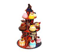 Expositor de cupcakes en forma de | Herramienta multifunción de decoración y presentación de alimentos de 3 pisos | Torre para cupcakes | Para , magdalenas, confitería, snacks, bodas