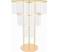 Expositor de flores de cristal dorado de 3 niveles de acrílico moderno for bodas, cumpleaños y eventos.