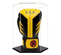 Expositor de guant de boxeo, vitrina transparente y acrílica automática, soporte para guante de béisbol, pelota de fútbol