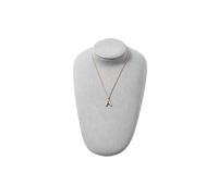 Expositor de joyas, expositor de collares, ovalado, horizontal, vertical, para cl, vertical, para collares, accesorios de exhibición de joyas, soporte para anillos, expositor de joyas (gris)