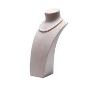 Expositor de joyas for collares de perlas de alta gama, soporte vertical for colgar joyas de lujo(Gris,Large)