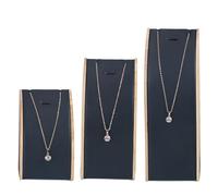 Expositor de joyería de madera resistente de moda, juego de 3 piezas para collar y colgante, exposición, organizador de exposiciones, soporte de exhibición