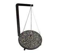 Expositor de Madera Natural de 31,6 cm, Soporte para Collares, Base Estable, diseño Elegante, Soporte de, Organizador de Joyas para Collares, Cristales, Colgantes, Uso en Sala de Yoga, área de