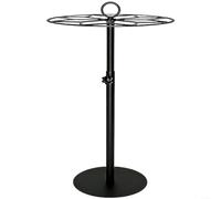 Expositor de medallas ajustable para soporte con colgador giratorio de 360 grados y poste extensible de hasta 216 pulgadas, soporte de metal oscuro resistente, ideal para premios deportivos y trofeos