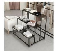 Expositor De Mostrador Metálico Para Zapatos Y Bolsos, Estante De Exhibición De Pie De 3 Niveles, Expositor Escalonado Para Tienda De Ropa, Para Tiendas Minoristas, Hogares Y Hoteles.(Black,120x75x90