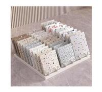 Expositor de muestras de Azulejos, Expositor metálico para Azulejos, Soporte de Suelo Grande Blanco para Azulejos y Puertas, 50 x 35 x 10 cm, Duradero y Elegante, Salas de Expo