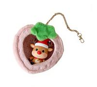 Expositor de muñecas - transparente | de peluche llavero - manzana en almacenamiento transparente para mochila bolso mini muñeca protectora regalo niña rojo verde Set