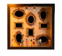 Expositor de museo en miniatura | Miniatura de madera - Kit creativo de de