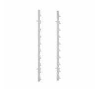 Expositor de pared con 10 ranuras para tarjetas, soporte para monopatín, panel de publicidad, soporte para tiendas pequeñas, escaparate versátil para marketing