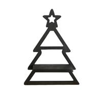 Expositor de pared - Expositor con forma de árbol de Navidad, estante de madera natural | Organizador interior de temporada muebles para instalación ligera, unidad multifuncional para el uso del